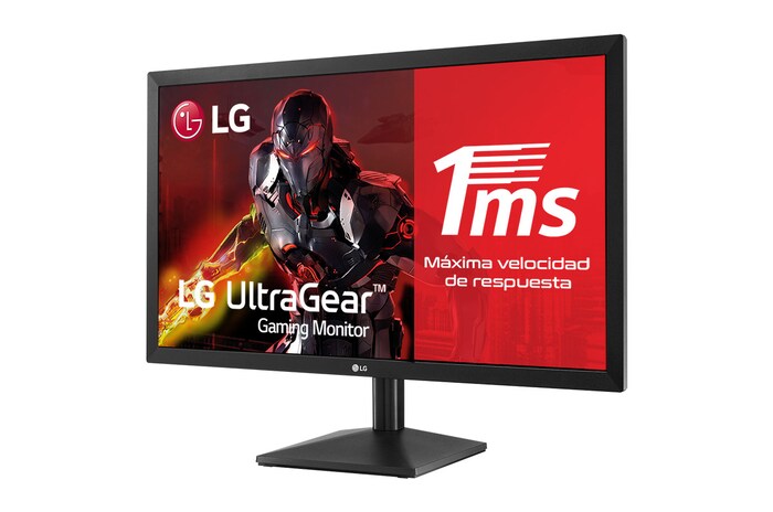 LG Monitor 24MK400H-B de 60,4 cm (24 pulgadas) 1366 x 768 con panel TN 16:9, F, 24MK400H-B