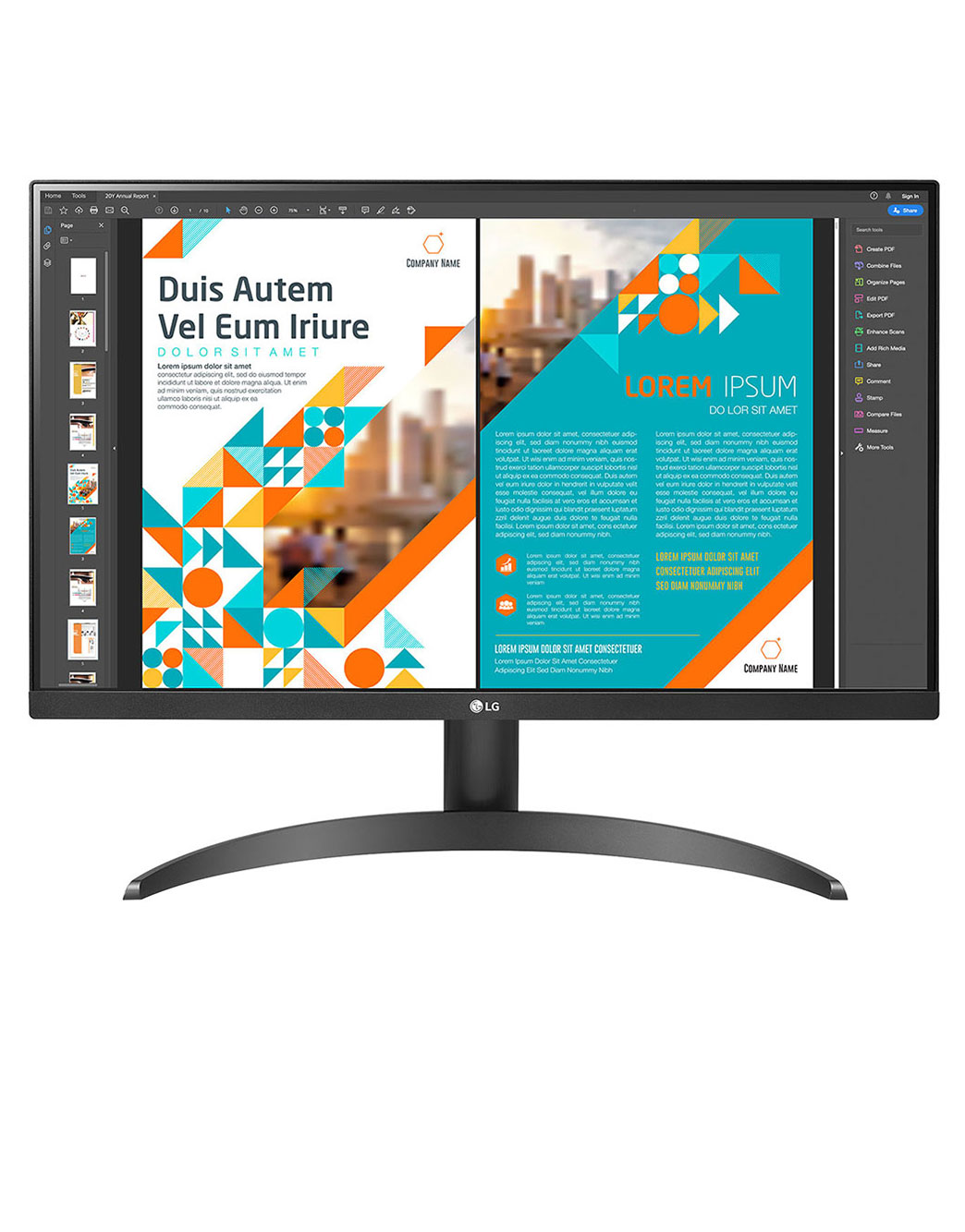 LG 24QP500-B - Monitor LG IPS (Panel IPS:2560x1440px, 16:9, 300 cd