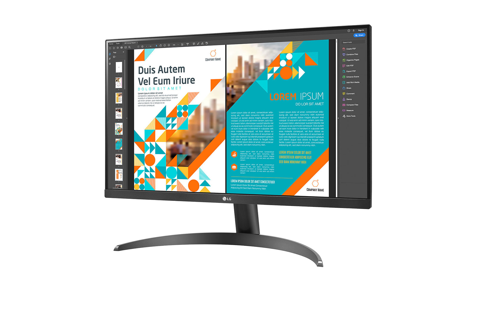 LG 24QP500-B - Monitor LG IPS (Panel IPS:2560x1440px, 16:9, 300 cd/m2, 1000:1, 5ms); entradas: DP x1, HDMI x2; sRGB 99%, HDR10, FreeSync™, 24QP500-B