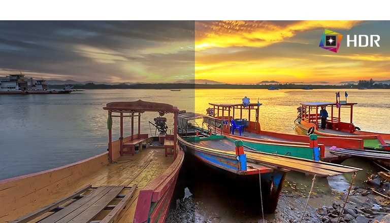 HDR, admite niveles específicos de color y de brillo, en comparación con SDR con un contenido con colores sensacionales
