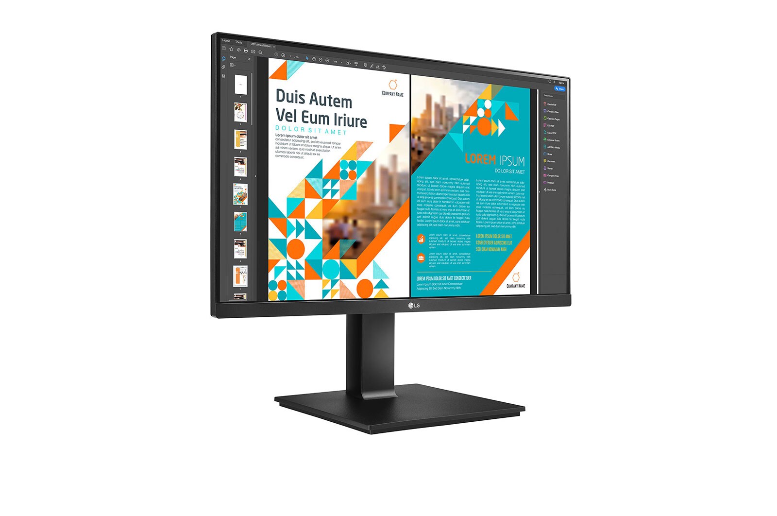 LG 24QP550-B - Monitor LG IPS (Panel IPS:2560x1440px, 16:9, 300 cd/m2, 1000:1, 5ms); entradas: DP x1, HDMI x2; sRGB 99%, HDR10, FreeSync™; Regulable en altura e inclinacion y pivotable, 24QP550-B