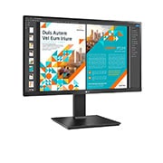 LG 24QP550-B - Monitor LG IPS (Panel IPS:2560x1440px, 16:9, 300 cd/m2, 1000:1, 5ms); entradas: DP x1, HDMI x2; sRGB 99%, HDR10, FreeSync™; Regulable en altura e inclinacion y pivotable, 24QP550-B