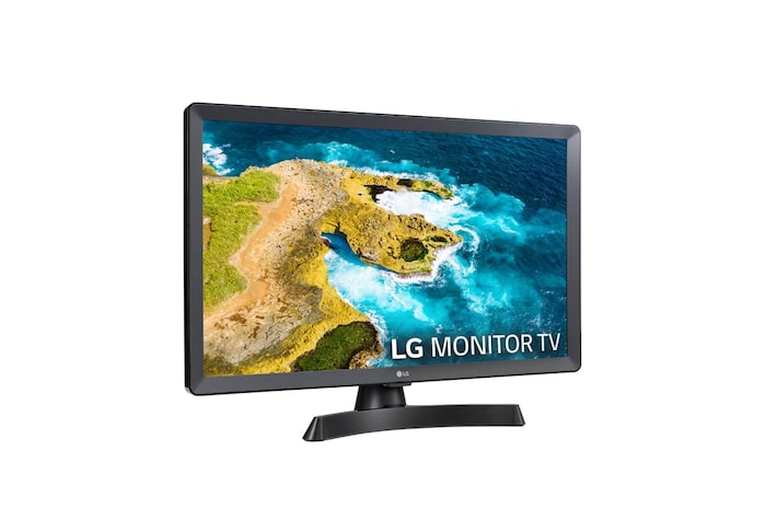 LG TV de Pequeña Pulgada de 24'' de LG  HD, amplio ángulo de visión, LED con Profundidad de Color: 16.7M Millones de Colores. <br>SMART TV WebOS22 Con Asistentes de Voz (ThinQ, Google y ALEXA por Mando Magic Remote OPCIONAL). Compatible con apps de Cloud Gaming: Stadia, 24TQ510S-PZ