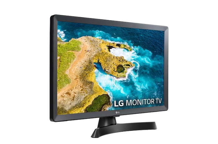 LG TV de Pequeña Pulgada de 24'' de LG  HD, amplio ángulo de visión, LED con Profundidad de Color: 16.7M Millones de Colores. <br>SMART TV WebOS22 Con Asistentes de Voz (ThinQ, Google y ALEXA por Mando Magic Remote OPCIONAL). Compatible con apps de Cloud Gaming: Stadia, 24TQ510S-PZ