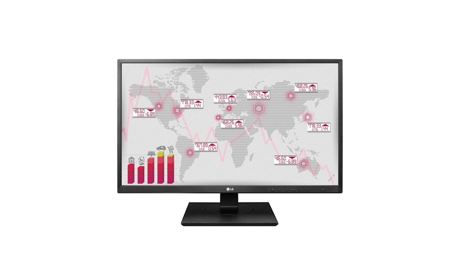 Vista frontal de Monitor profesional de 68 cm (27pulgadas) Full HD IPS LED 16:9, F 27BK750Y-B