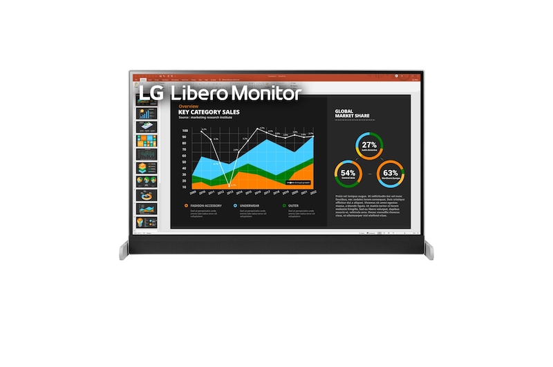 LG Monitor Libero QHD de 27 pulgadas con Cámara Web Full HD Desmontable, 27BQ70QC-S