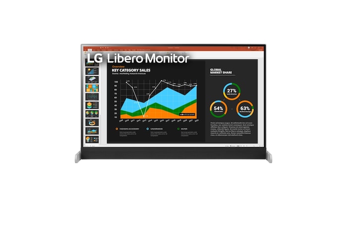 LG Monitor Libero QHD de 27 pulgadas con Cámara Web Full HD Desmontable, 27BQ70QC-S