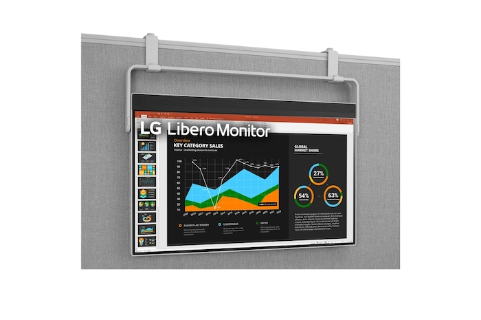 LG Monitor Libero QHD de 27 pulgadas con Cámara Web Full HD Desmontable, 27BQ70QC-S