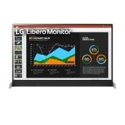 LG Monitor Libero QHD de 27 pulgadas con Cámara Web Full HD Desmontable, 27BQ70QC-S