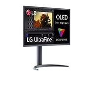 LG 27EP950 - Monitor LG UltraFine OLED (Panel OLED: 3840x2160, 16:9, 250cd/m2, 1M:1, 1ms, DCI-P3>99%, DisplayHDR™ 400 TrueBlack); diag. 68cm; entr: HDMI x1, DP x2, USB-C x1, USB-A x4., 27EP950-B