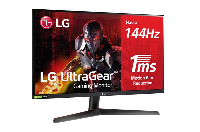 LG Monitor Gaming LG UltraGear™ QHD de 27 pulgadas | 144Hz, 1ms de tiempo de respuesta, Compatible con G-SYNC®, FreeSync™ Premium, 27GN800P-B
