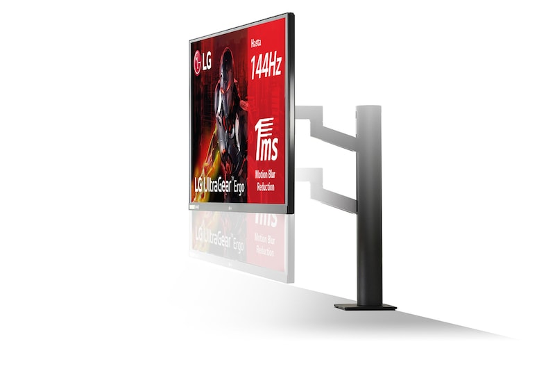 LG 27GN88A-B -Monitor Gaming LG Ergo™ (Panel NanoIPS: 2560x1440p, 16:9, 350 cd/m², 1000:1, 144Hz, 1ms); DPx1, HDMIx2, USB-Ax3; G-Sync Compatible; Regulable en altura e inclinacion, pivotable, extensible y retraíble, G, 27GN88A-B
