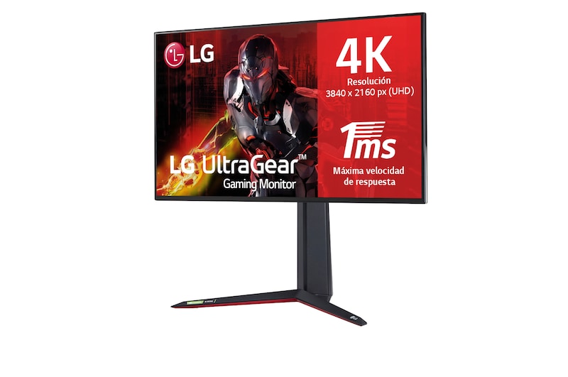 LG 27GN950-B - Monitor Gaming LG UltraGear (Panel NanoIPS: 3840x2160, 400nit, 1000:1, DCI-P3>98%, 1ms); diag. 68,47cm; entr.: HDMIx2, DPx1, USB-Ax3; AMD Freesync G-Sync Compatible, G, 27GN950-B