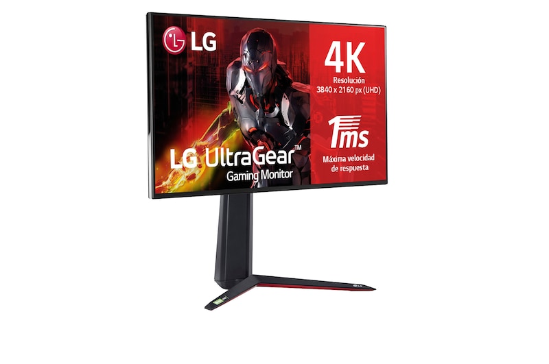 LG 27GN950-B - Monitor Gaming LG UltraGear (Panel NanoIPS: 3840x2160, 400nit, 1000:1, DCI-P3>98%, 1ms); diag. 68,47cm; entr.: HDMIx2, DPx1, USB-Ax3; AMD Freesync G-Sync Compatible, G, 27GN950-B