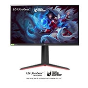 LG Monitor gaming LG UltraGear (Panel IPS:2560x1440px, 16:9, 400 cd/m2, 1000:1, 165Hz, 1ms); entradas: DP x1, HDMI x2, USB-A x3; G-Sync Compatible, FreeSync™ Premium, 27GP850W-B