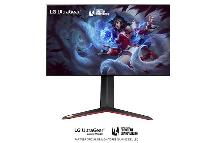 LG UltraGear™ de 27 pulgadas Monitor Gaming UHD 4K de 144Hz | 1ms de tiempo de respuesta, Compatible con G-SYNC®, FreeSync™ Premium Pro, 27GP95RP-B