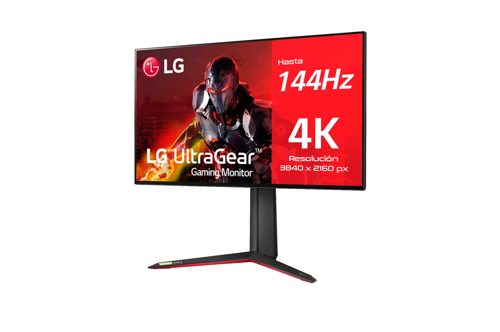 LG Monitor gaming LG UltraGear (Panel NanoIPS: 3840x2160, 16:9, 400cd/m², 1000:1, 1ms, 144Hz, DCI-P3>98%, HDR10); diag. 68,47cm; entr.: HDMI 2.1 x2, DPx1, USB-Ax3; NVIDIA G-Sync™ Compatible, AMD FreeSync™ PremiumPro., 27GP95RW-B