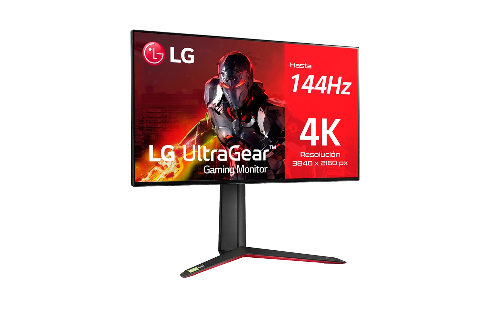 LG Monitor gaming LG UltraGear (Panel NanoIPS: 3840x2160, 16:9, 400cd/m², 1000:1, 1ms, 144Hz, DCI-P3>98%, HDR10); diag. 68,47cm; entr.: HDMI 2.1 x2, DPx1, USB-Ax3; NVIDIA G-Sync™ Compatible, AMD FreeSync™ PremiumPro., 27GP95RW-B