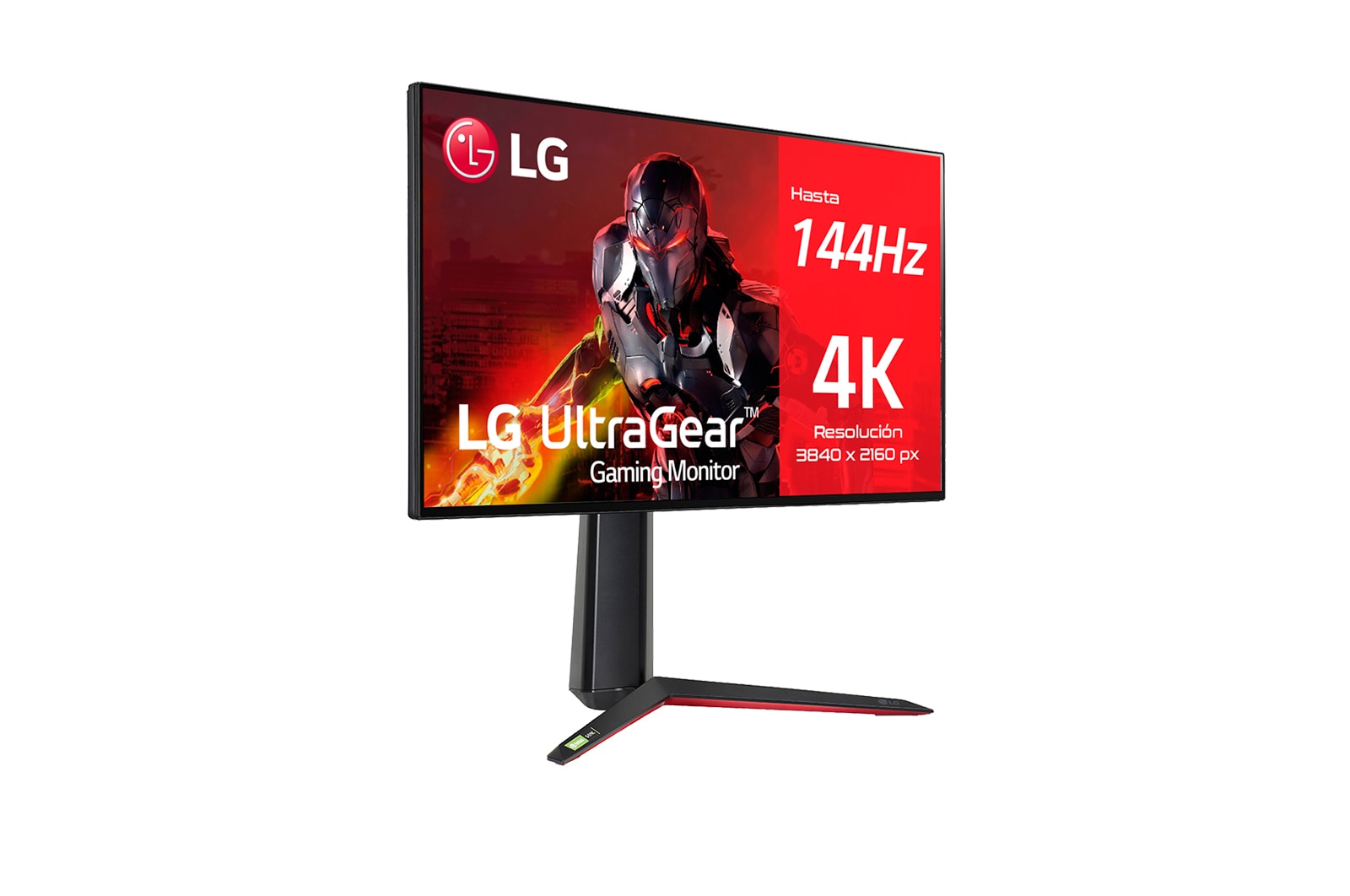 LG Monitor gaming LG UltraGear (Panel NanoIPS: 3840x2160, 16:9, 400cd/m², 1000:1, 1ms, 144Hz, DCI-P3>98%, HDR10); diag. 68,47cm; entr.: HDMI 2.1 x2, DPx1, USB-Ax3; NVIDIA G-Sync™ Compatible, AMD FreeSync™ PremiumPro., 27GP95RW-B