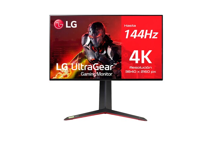LG Monitor gaming LG UltraGear (Panel NanoIPS: 3840x2160, 16:9, 400cd/m², 1000:1, 1ms, 144Hz, DCI-P3>98%, HDR10); diag. 68,47cm; entr.: HDMI 2.1 x2, DPx1, USB-Ax3; NVIDIA G-Sync™ Compatible, AMD FreeSync™ PremiumPro., 27GP95RW-B
