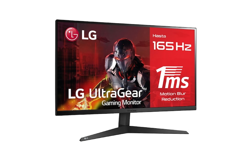 LG Monitor gaming LG UltraGear (Panel VA: 1920x1080p, 16:9, 250 cd/m², 3000:1, 1ms, 165Hz); diag. 68,47cm; entradas: DPx1, HDMIx2; AMD FreeSync™ Premium; Regulable en inclinacion, 27GQ50FW-B