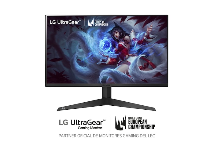 LG Monitor gaming LG UltraGear (Panel VA: 1920x1080p, 16:9, 250 cd/m², 3000:1, 1ms, 165Hz); diag. 68,47cm; entradas: DPx1, HDMIx2; AMD FreeSync™ Premium; Regulable en inclinacion, 27GQ50FW-B