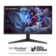 LG Monitor gaming LG UltraGear (Panel VA: 1920x1080p, 16:9, 250 cd/m², 3000:1, 1ms, 165Hz); diag. 68,47cm; entradas: DPx1, HDMIx2; AMD FreeSync™ Premium; Regulable en inclinacion, 27GQ50FW-B