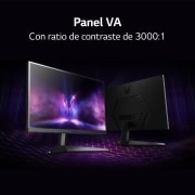 LG Monitor gaming LG UltraGear (Panel VA: 1920x1080p, 16:9, 250 cd/m², 3000:1, 1ms, 165Hz); diag. 68,47cm; entradas: DPx1, HDMIx2; AMD FreeSync™ Premium; Regulable en inclinacion, 27GQ50FW-B