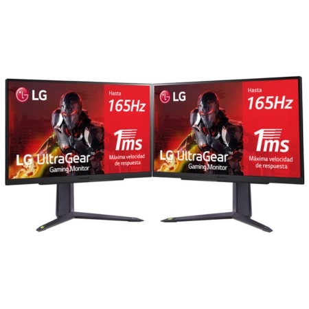 LG Setup Gaming - 2 Monitores LG UltraGear™ QHD de 31.5'' con 165Hz, 1ms MBR + 3 meses de garantía GRATIS, 32GN650D-B.EEU