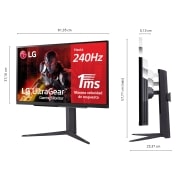 LG UltraGear™ de 27 pulgadas Monitor Gaming QHD de 240Hz | 1ms de  tiempo de respuesta, Compatible con G-SYNC® Compatible, FreeSync™ Premium, 27GR83Q-B