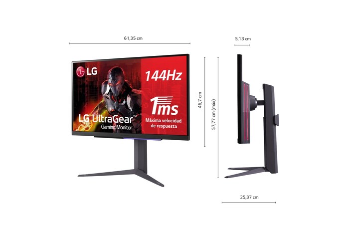 LG  Outlet LG UltraGear™ Monitor Gaming UHD 4K 27” 144Hz 1ms , 27GR93U-B.OUTLET