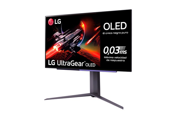 LG UltraGear™ de 27 pulgadas Monitor Gaming OLED QHD de 240Hz | 0.03ms de tiempo de respuesta, Compatible con G-SYNC®, FreeSync™ Premium, 27GR95QE-B