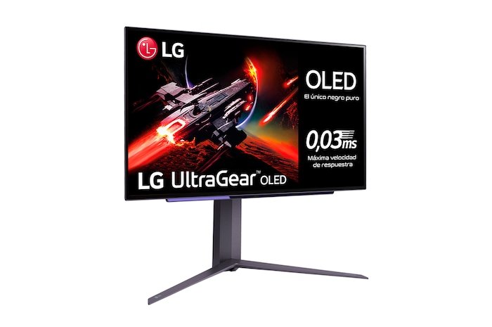 LG UltraGear™ de 27 pulgadas Monitor Gaming OLED QHD de 240Hz | 0.03ms de tiempo de respuesta, Compatible con G-SYNC®, FreeSync™ Premium, 27GR95QE-B