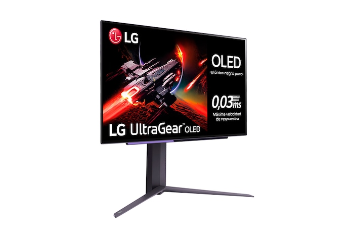 LG UltraGear™ de 27 pulgadas Monitor Gaming OLED QHD de 240Hz | 0.03ms de tiempo de respuesta, Compatible con G-SYNC®, FreeSync™ Premium, 27GR95QE-B