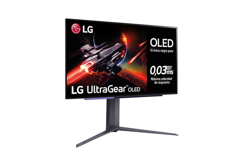 LG UltraGear™ de 27 pulgadas Monitor Gaming OLED QHD de 240Hz | 0.03ms de tiempo de respuesta, Compatible con G-SYNC®, FreeSync™ Premium, 27GR95QE-B