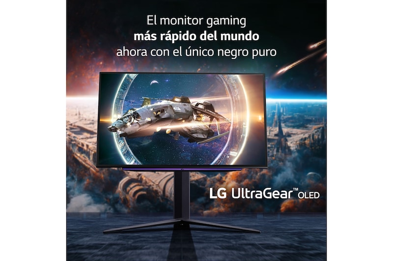 LG UltraGear™ de 27 pulgadas Monitor Gaming OLED QHD de 240Hz | 0.03ms de tiempo de respuesta, Compatible con G-SYNC®, FreeSync™ Premium, 27GR95QE-B