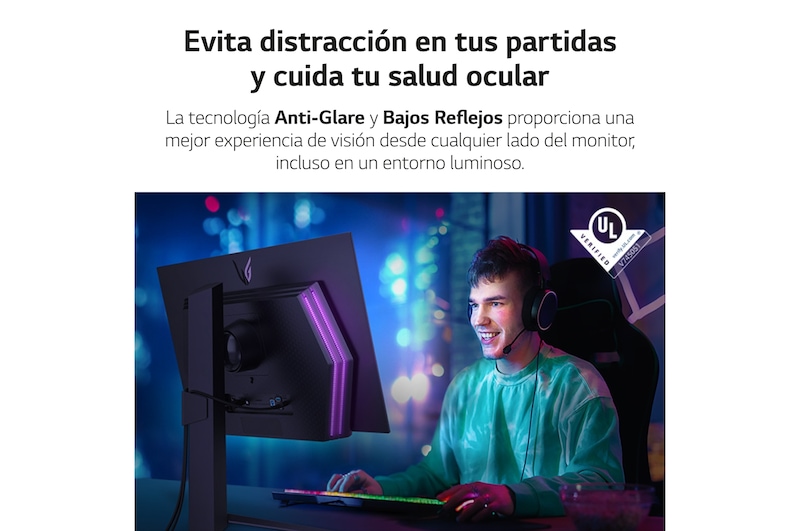LG UltraGear™ de 27 pulgadas Monitor Gaming OLED QHD de 240Hz | 0.03ms de tiempo de respuesta, Compatible con G-SYNC®, FreeSync™ Premium, 27GR95QE-B