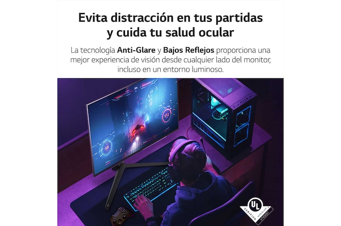 LG UltraGear™ de 27 pulgadas Monitor Gaming OLED QHD de 240Hz | 0.03ms de tiempo de respuesta, Compatible con G-SYNC®, FreeSync™ Premium, 27GR95QL-B