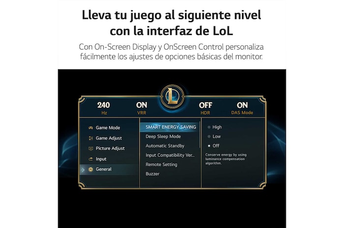LG UltraGear™ de 27 pulgadas Monitor Gaming OLED QHD de 240Hz | 0.03ms de tiempo de respuesta, Compatible con G-SYNC®, FreeSync™ Premium, 27GR95QL-B