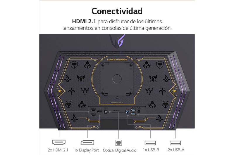 LG UltraGear™ de 27 pulgadas Monitor Gaming OLED QHD de 240Hz | 0.03ms de tiempo de respuesta, Compatible con G-SYNC®, FreeSync™ Premium, 27GR95QL-B