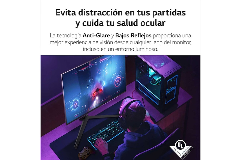 LG UltraGear™ de 27 pulgadas Monitor Gaming OLED QHD de 240Hz | 0.03ms de tiempo de respuesta, Compatible con G-SYNC®, FreeSync™ Premium, 27GR95QL-B