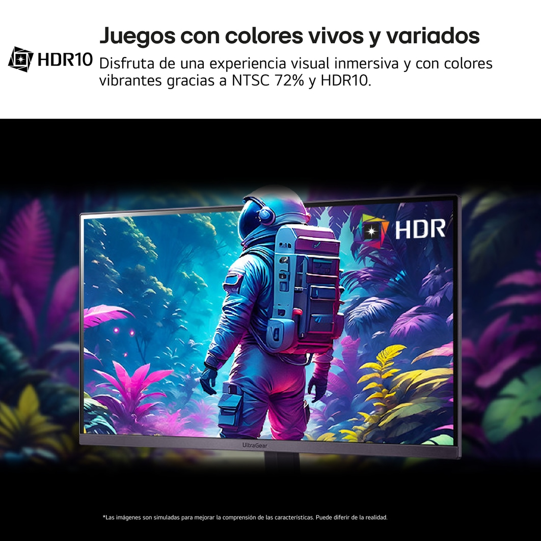LG Monitor Ultragear, 24", Full HD (1920 x 1080), 180 Hz, 1 ms, AMD FreeSync, HDR10, Black Stabilizer, 24GS50F-B.EEU