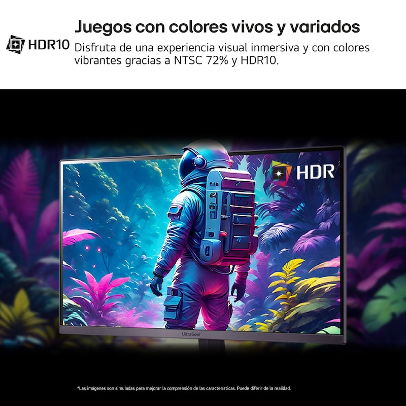 LG Monitor Ultragear, 24", Full HD (1920 x 1080), 180 Hz, 1 ms, AMD FreeSync, HDR10, Black Stabilizer, 24GS50F-B.EEU