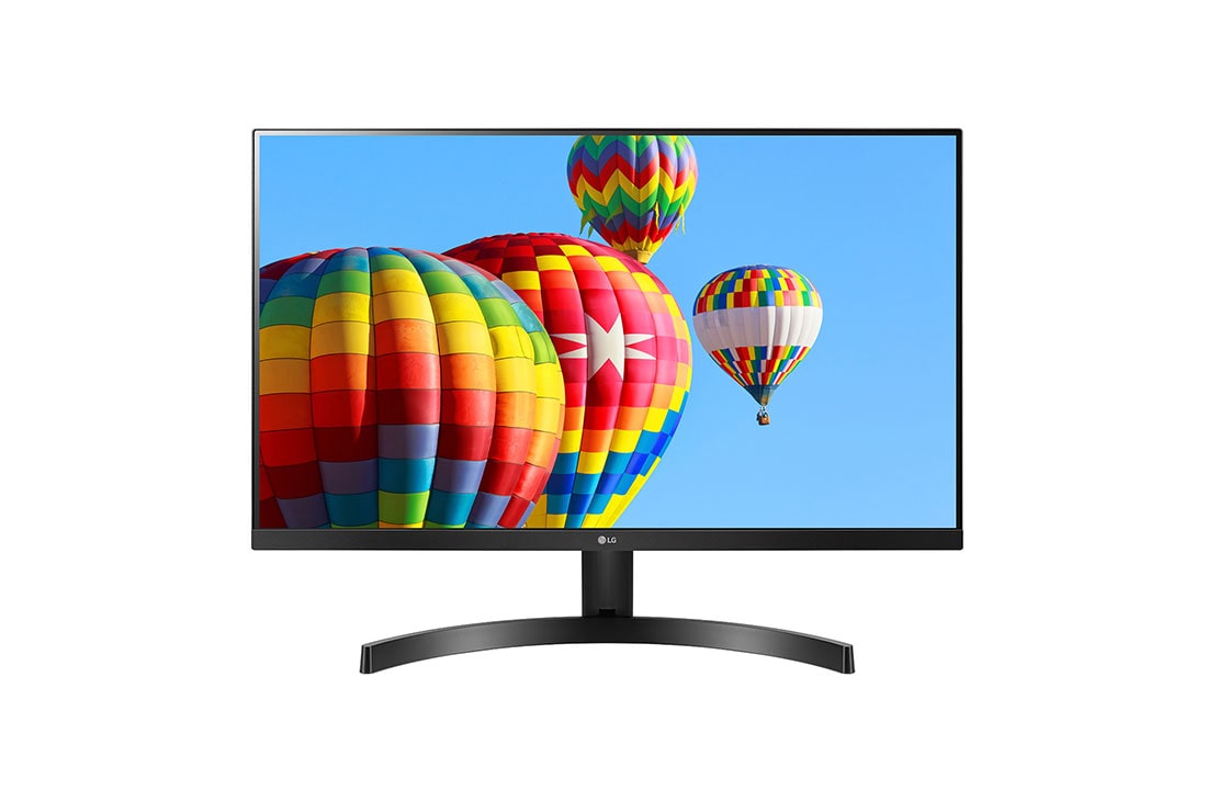 LG Monitor LG IPS: 1920 x 1080, 250 cd/m², 1000:1, diag. 68.6 cm, FreeSync. Entrdas: 2xHDMI, 1xD-Sub, VESA 100 x 100 mm, 27MK60MP-B