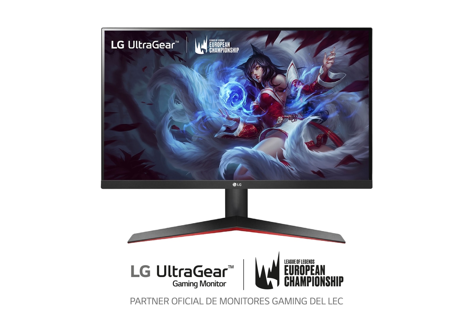 LG 27MP60GP-B - Monitor Gaming LG UltraGear™ (1920x1080p, 250cd/m², 1000:1, 1ms MBR, NTSC 72%); diag. 60,4cm; entradas: D-Sub x1, HDMI x1, DP x1; FreeSync™, 27MP60GP-B