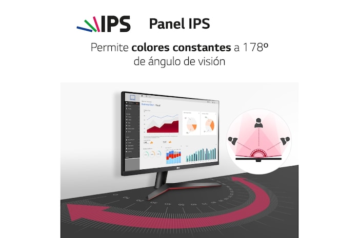 LG 27MP60GP-B - Monitor Gaming LG UltraGear™ (1920x1080p, 250cd/m², 1000:1, 1ms MBR, NTSC 72%); diag. 60,4cm; entradas: D-Sub x1, HDMI x1, DP x1; FreeSync™, 27MP60GP-B