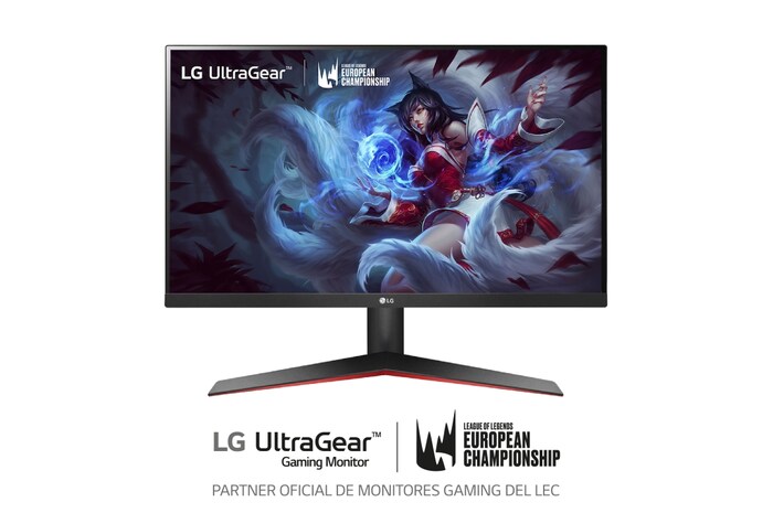LG Monitor Gaming LG UltraGear™ (1920x1080p, 250cd/m², 1000:1, 1ms MBR, NTSC 72%); diag. 60,4cm; entradas: D-Sub x1, HDMI x1, DP x1; FreeSync™, 27MP60GW-B