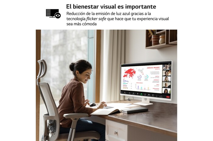 LG Smart Monitor de 27 pulgadas  Full HD IPS Todo en Uno para Transmisión con webOS y Altavoces integrados ­ Blanco, 27SR50F-W