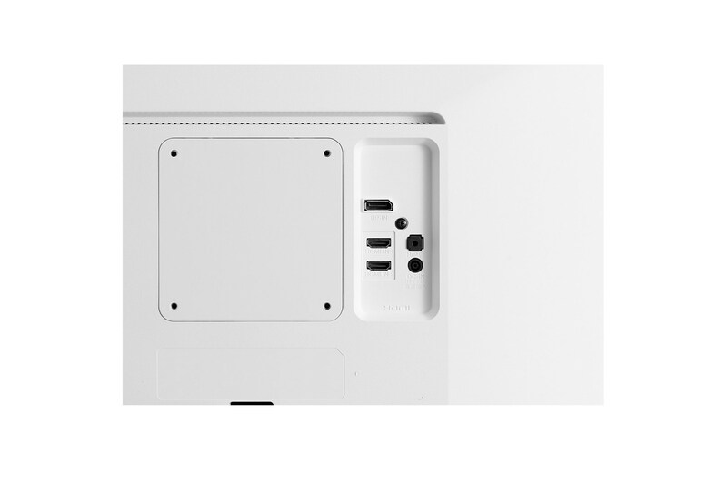 LG Monitor UHD polivalente (Panel IPS: 3840 x 2160p, 16:9, 300cd/m², 1000:1, sRGB >98%, 60Hz, 5ms); diag. 68,4cm; entradas: HDMI x2, DP x1, G, 27UL500W-W