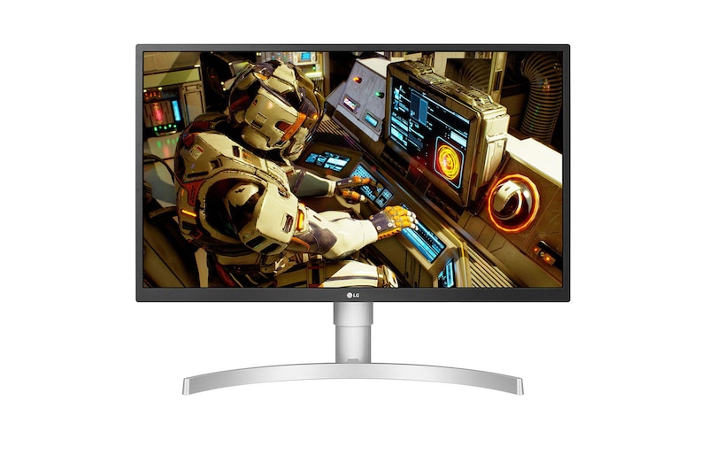 LG 27UL550-W - Monitor UHD polivalente (Panel IPS: 3840 x 2160p, 16:9, 300cd/m², 1000:1, sRGB >98%, 60Hz, 5ms); diag. 68,4cm; entradas: HDMI x2, DP x1, 27UL550-W